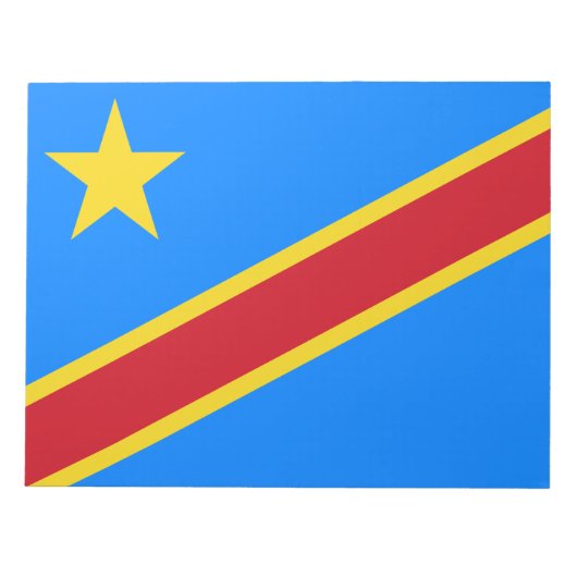 Vlag van de DRC (Democratische Republiek Congo) Notitieblok (Voorkant)