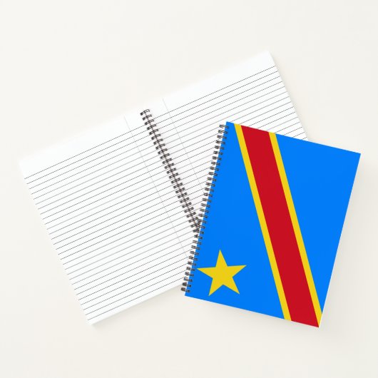 Vlag van de DRC (Democratische Republiek Congo) Notitieboek (Binnen)