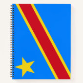 Vlag van de DRC (Democratische Republiek Congo) Notitieboek (Voorkant)