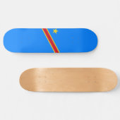 Vlag van de DRC (Democratische Republiek Congo) Persoonlijk Skateboard (Horizontaal)