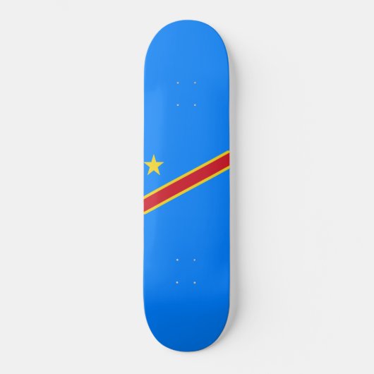 Vlag van de DRC (Democratische Republiek Congo) Persoonlijk Skateboard (Voorkant)