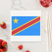 Vlag van de DRC (Democratische Republiek Congo) Servet (Insitu)