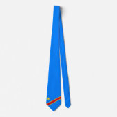 Vlag van de DRC (Democratische Republiek Congo) Stropdas (Voorkant)