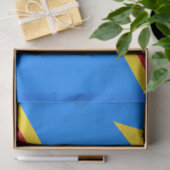 Vlag van de DRC (Democratische Republiek Congo) Tissuepapier (Geschenk)