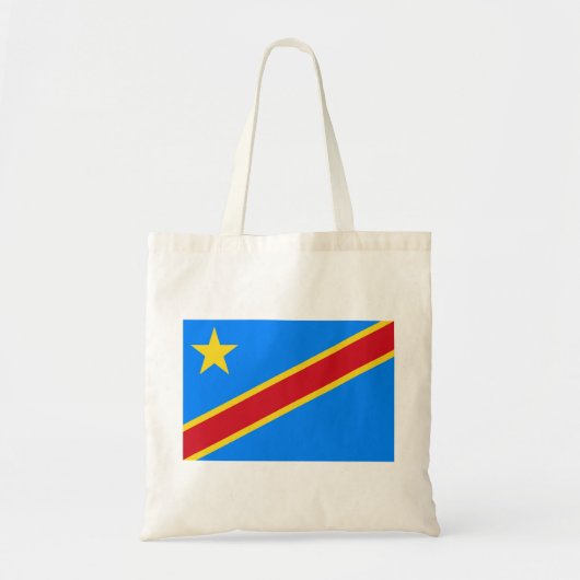 Vlag van de DRC (Democratische Republiek Congo) Tote Bag (Voorkant)