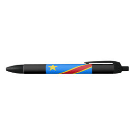 Vlag van de DRC (Democratische Republiek Congo) Zwarte Inkt Pen