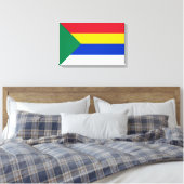 Vlag van de Druzen Religie Canvas Afdruk (Insitu (Slaapkamer))