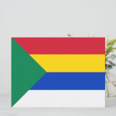 Vlag van de Druzen Religie Kaart (Staand voorkant)