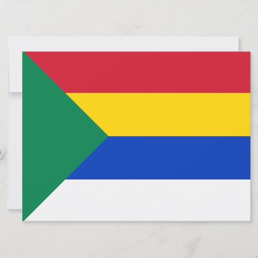 Vlag van de Druzen Religie Kaart (Voorkant)