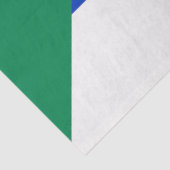 Vlag van de Druzen Religie Tissuepapier (Detail)