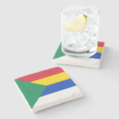 Vlag van de Druzen Religieus Geloof Stenen Onderzetter (Zijkant)