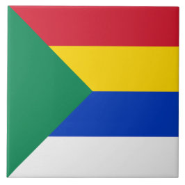 Vlag van de Druzen Religieus Geloof Tegeltje