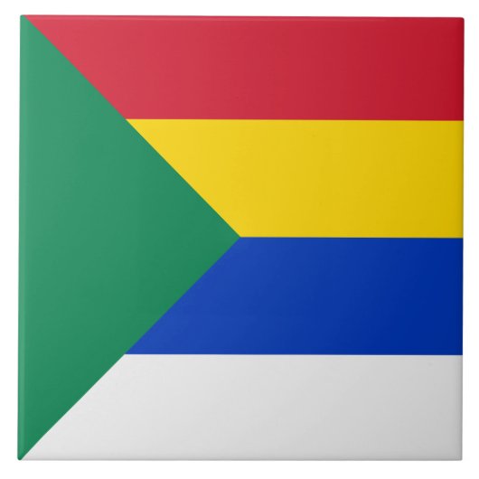 Vlag van de Druzen Religieus Geloof Tegeltje (Voorkant)