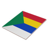 Vlag van de Druzen Religieus Geloof Tegeltje (Zijkant)