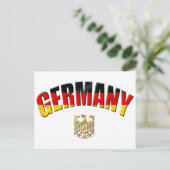 Vlag van de Duitse logo Duitse shirten en giften Briefkaart (Staand voorkant)