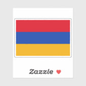 Vlag van de Eerste Republiek Armenië (1918-1922) Sticker (Vel)