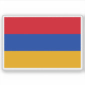 Vlag van de Eerste Republiek Armenië (1918-1922) Sticker (Voorkant)