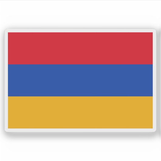 Vlag van de Eerste Republiek Armenië (1918-1922) Sticker (Voorkant)