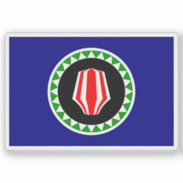 Vlag van de eilandbewoners van Bougainville, Melan Sticker