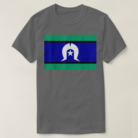 Vlag van de eilandbewoners van de Straat van Torre T-shirt (Design voorkant)