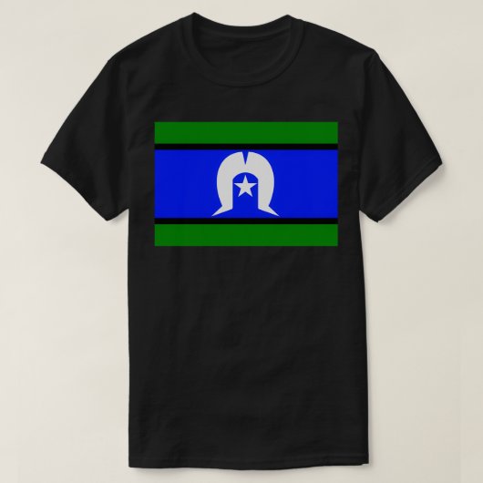 Vlag van de eilandbewoners van de Straat van Torre T-shirt (Design voorkant)