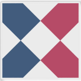 Vlag van de eilanden van verfrissing, Afrika Sticker