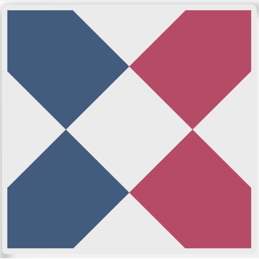 Vlag van de eilanden van verfrissing, Afrika Sticker (Voorkant)