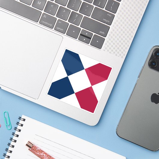 Vlag van de eilanden van verfrissing, Afrika Sticker (Laptop met iPhone)