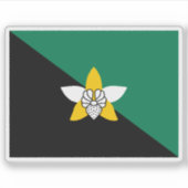 Vlag van de Enga, Papoea-Nieuw-Guinea, Oceanië Sticker (Voorkant)