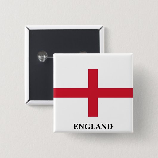 Vlag van de Engelse Button (Voorkant /achterkant)