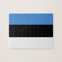 Vlag van de Estse foto Puzzle