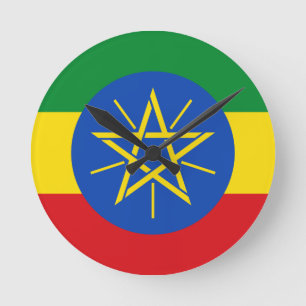 Vlag van de Ethiopische wandklok