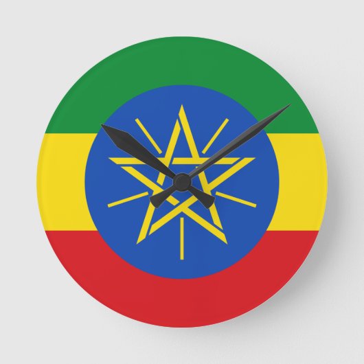 Vlag van de Ethiopische wandklok (Voorkant)