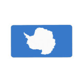 Vlag van de etiketten op Antarctica (Voorkant)