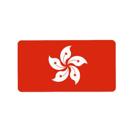 Vlag van de etiketten van Hongkong (Voorkant)