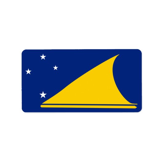 Vlag van de etiketten van Tokelau (Voorkant)