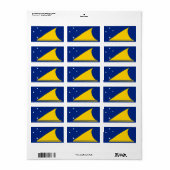 Vlag van de etiketten van Tokelau (Full Sheet)