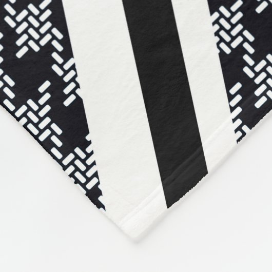 Vlag van de EU op zwarte en witte hond Fleece Deken (Hoek)