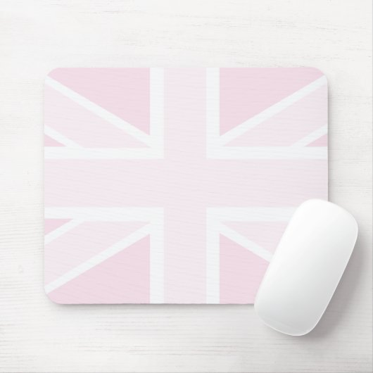 Vlag van de EU-vlag in roze Mousepad Muismat (Met muis)