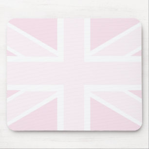 Vlag van de EU-vlag in roze Mousepad Muismat