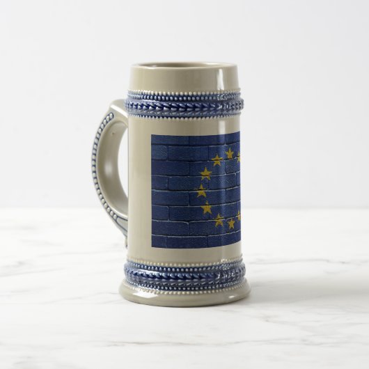 Vlag van de Europese Unie Bierpul (Voorkant links)