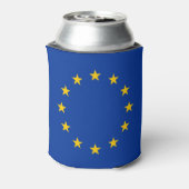 Vlag van de Europese Unie Blikjeskoeler (Blikje Achterkant)