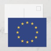 Vlag van de Europese Unie Briefkaart (Voorkant / Achterkant)