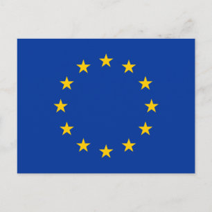 Vlag van de Europese Unie Briefkaart