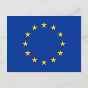 Vlag van de Europese Unie EU Briefkaart