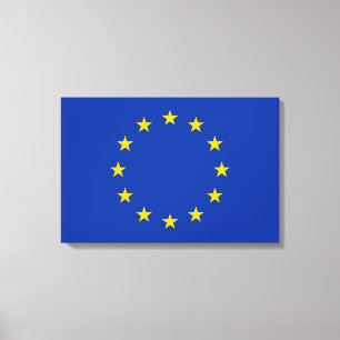 Vlag van de Europese Unie (EU) (Europa) Canvas Afdruk