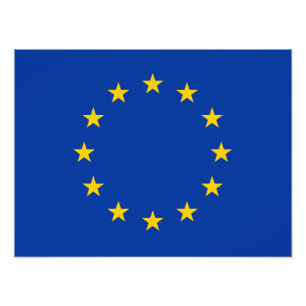 Vlag van de Europese Unie EU Foto Afdruk