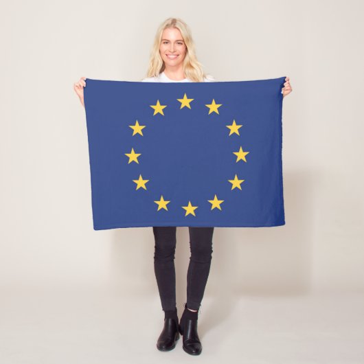 Vlag van de Europese Unie Fleece Deken (In situ)