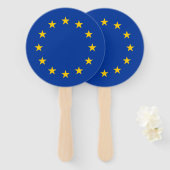 Vlag van de Europese Unie Handwaaier (Voorkant en achterkant)
