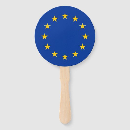 Vlag van de Europese Unie Handwaaier (Voorkant)